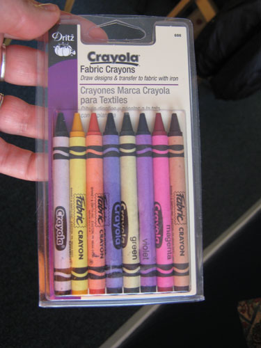 Crayola fabric crayons