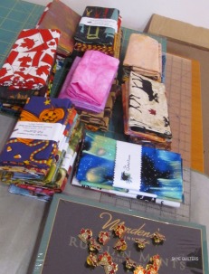 Fabric (and chocolates) from across the pond! Many thanks to our visiting quilting for these!