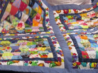 Close-up of Ruby's latest Linus quilt, bring her total ever closer to 140!